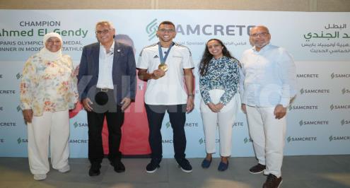 "في إطار استراتيجيتها لدعم وتمكين الرياضيين".. سامكريت تحتفل بتتويج الجندي بالذهبية (صور)